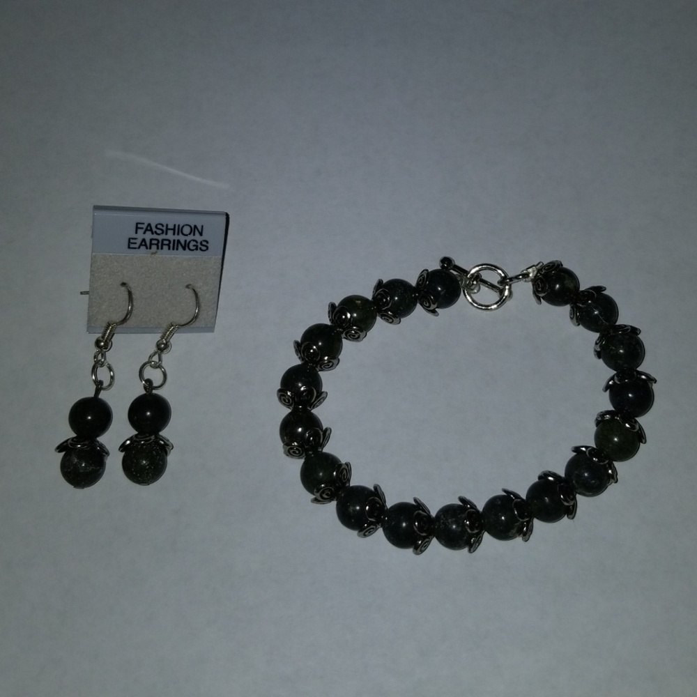 Russian jade flower set